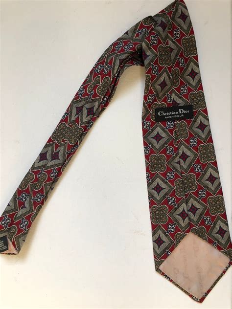 vintage christian dior tie large red polka dots|Christian Dior Ties Vintage .